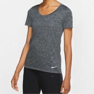 Nike Women's Heathered Black Tee